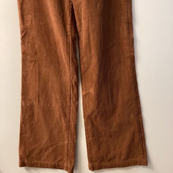Reformation Mick High Rise Corduroy Wide Leg Pants Brown - Picture 3 of 13